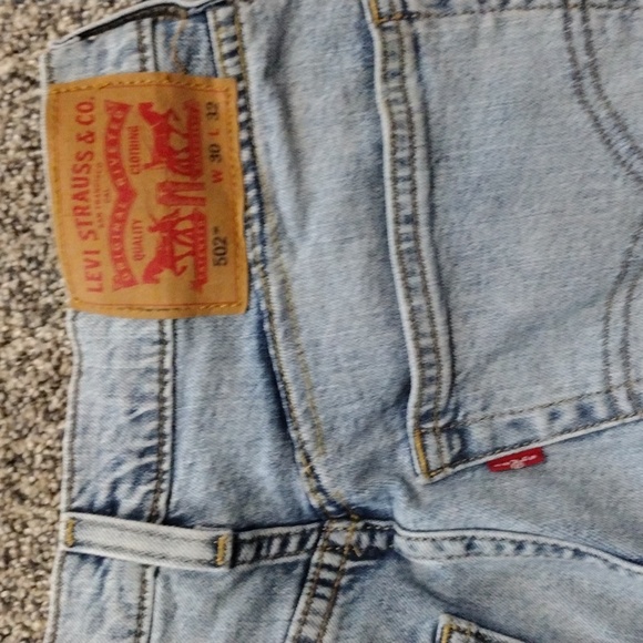 Levi's 502 Mens 30/32 Jeans Light Denim - Picture 6 of 7